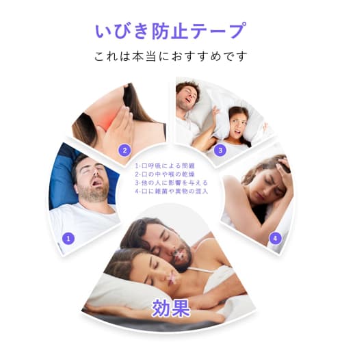 Large Capacity (300 Uses) Hosfaton Mouth Tape, Anti-Snoring Aid, Reduces Snoring, Promotes Nasal Breathing, Improves Sleep Quality, and Prevents Dry T