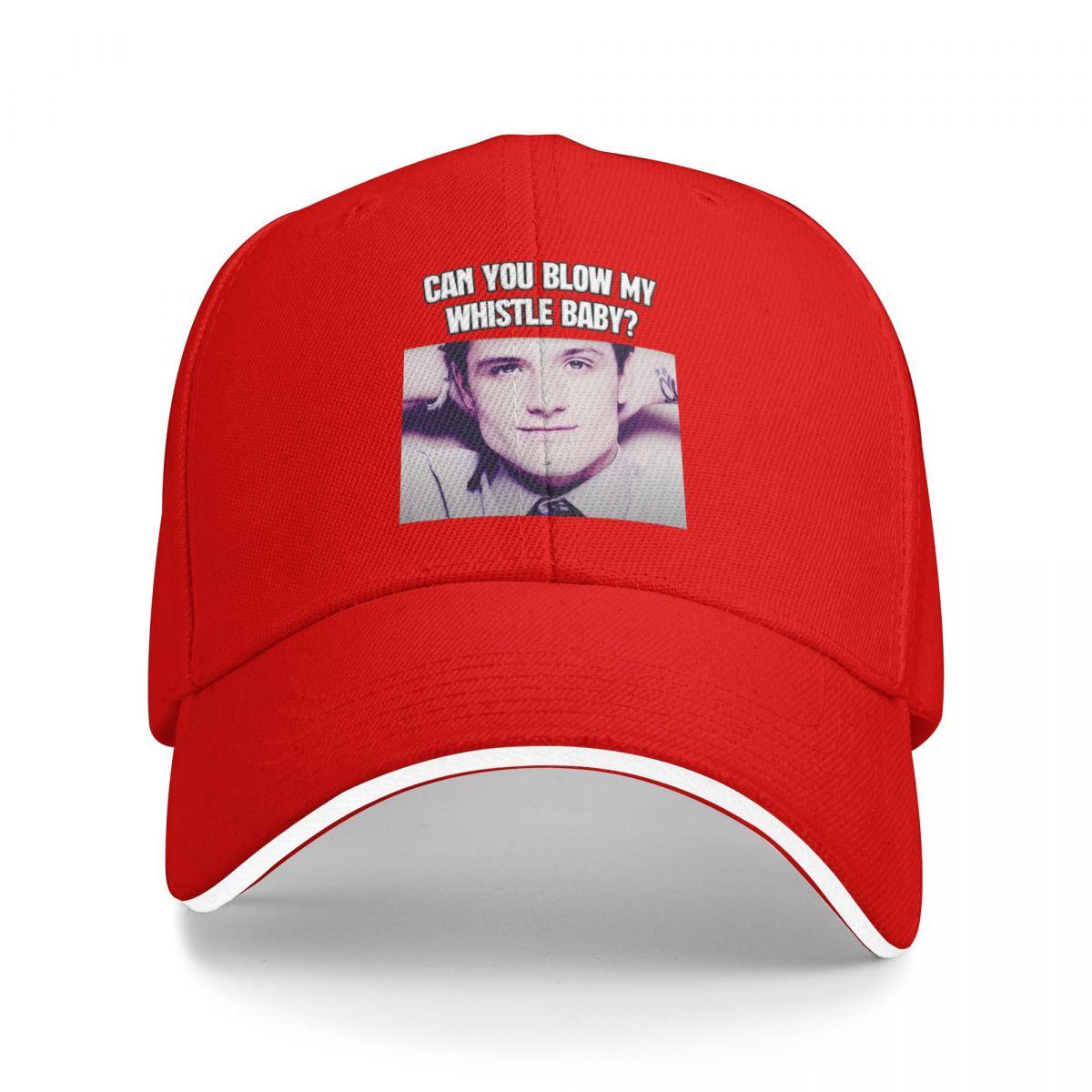 Baseball Caps Josh Hutcherson Can You Blow My Whistle Baby Casquette Unisex Women Casual Spring Caps One Size