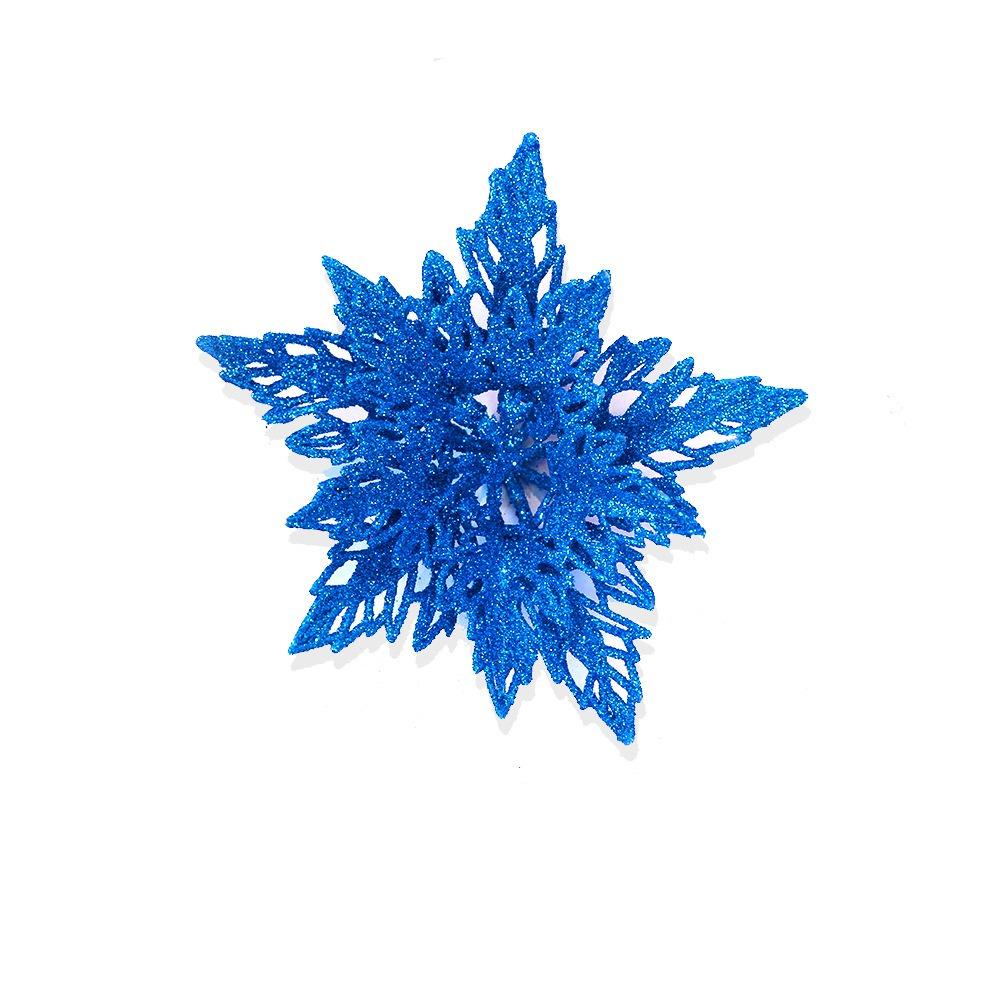 13cm Weihnachten Glitzer Blume Kopf Pailletten Realistisch Künstliche Weihnachtsstern Blume Handgemacht Simulation Weihnachtsbaum Dekorationen