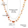 Handmade Bohemian Dopamine Color Natural Stone Beaded Necklace
