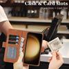 Samsung S25 Wireless Magnetic Leather Case with Card Slots for S24/S23 - High-End Protective Wallet