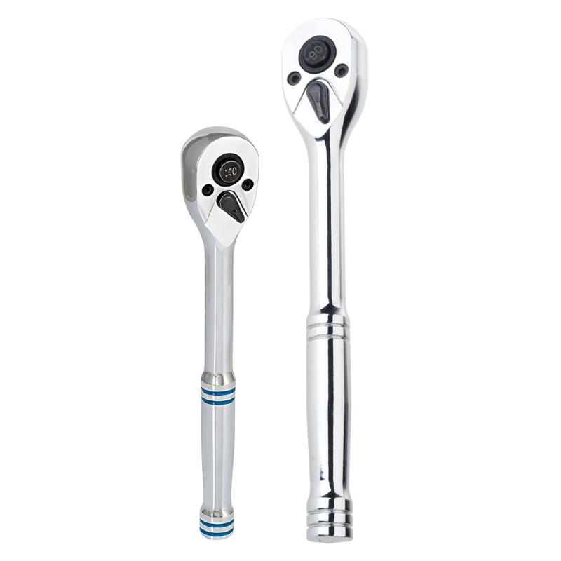 72 Tooth Quick Release Ratchet Wrench Mechanical Hand Tool Drive Ratchet Socket Wrench for Efficient Fastening