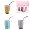 Unique Wine Cups Mini Mugs Stainless Steel Wine Cups Shot Glasses with Straw Perfect for Picnics Wine Tastings and Party