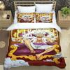 ONE PIECECartoon Monkey D. Luffy Bedding Set (duvet Cover and Pillowcases), Extra-large/large Size, Machine Washable, a Holiday