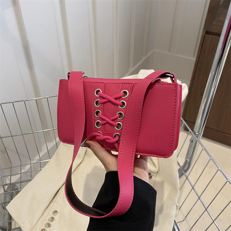 Fashionable and Personalized Shoelace Underarm Bag Spring New Fashion Shoulder Bag Trendy Niche Ins Women's Bag