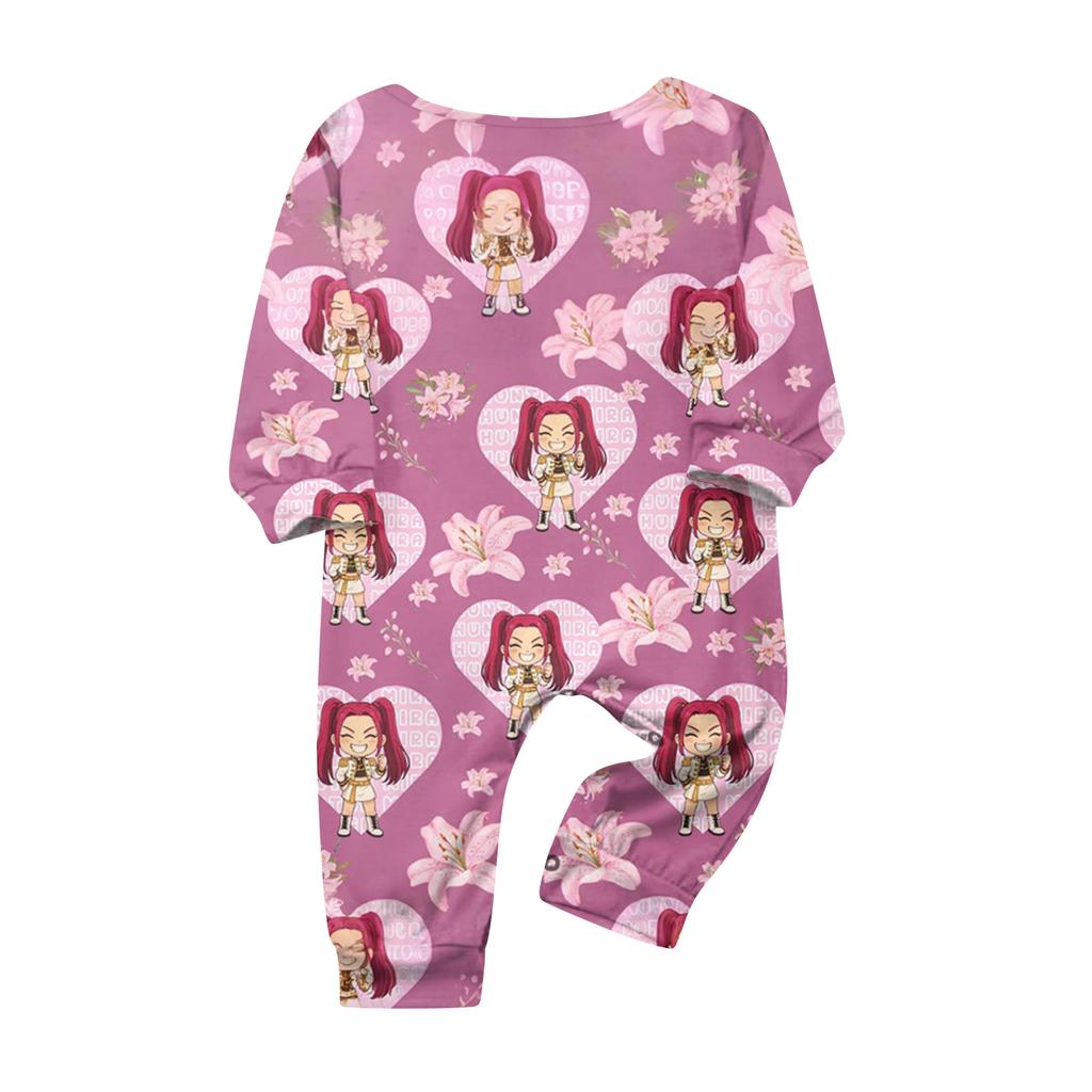 Prints Family Matching Long Sleeve Tops+Pants Set Family Matching Sets