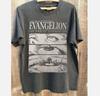 Maglietta End of Evangelion Neon Genesis Anime Maglietta Carbone Stampa Unisex T-Shirt