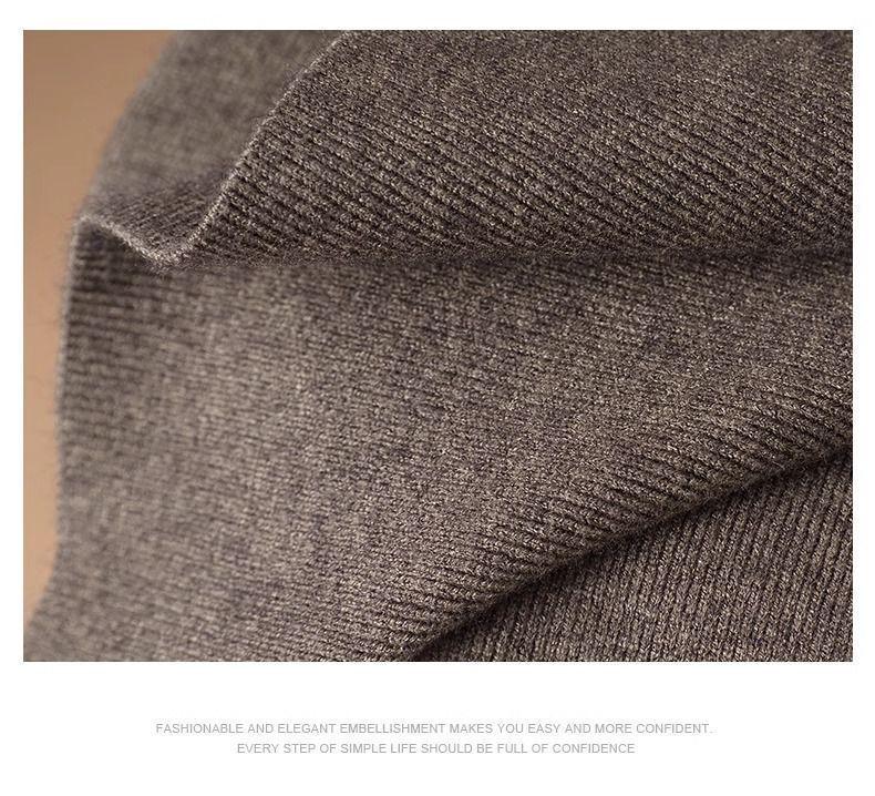 High Waist Elastic Wool Midi Skirt with Chinese Frog Buttons - Autumn/Winter Fashion