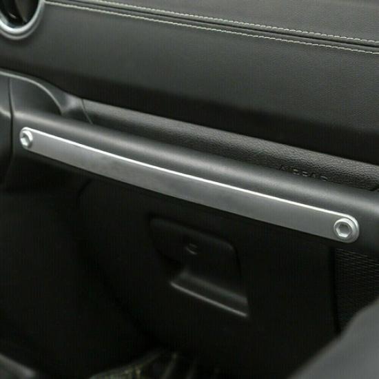 For Jeep Wrangler JL 2018+ Co-Pilot Passenger Dashboard Handle Cover Trim Sliver