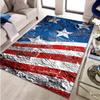 Retro American Flag Carpet Machine Washable Nonslip Mat Red White Blue Design Living Room Bedroom Home Decor Rug USA 250th Gifts