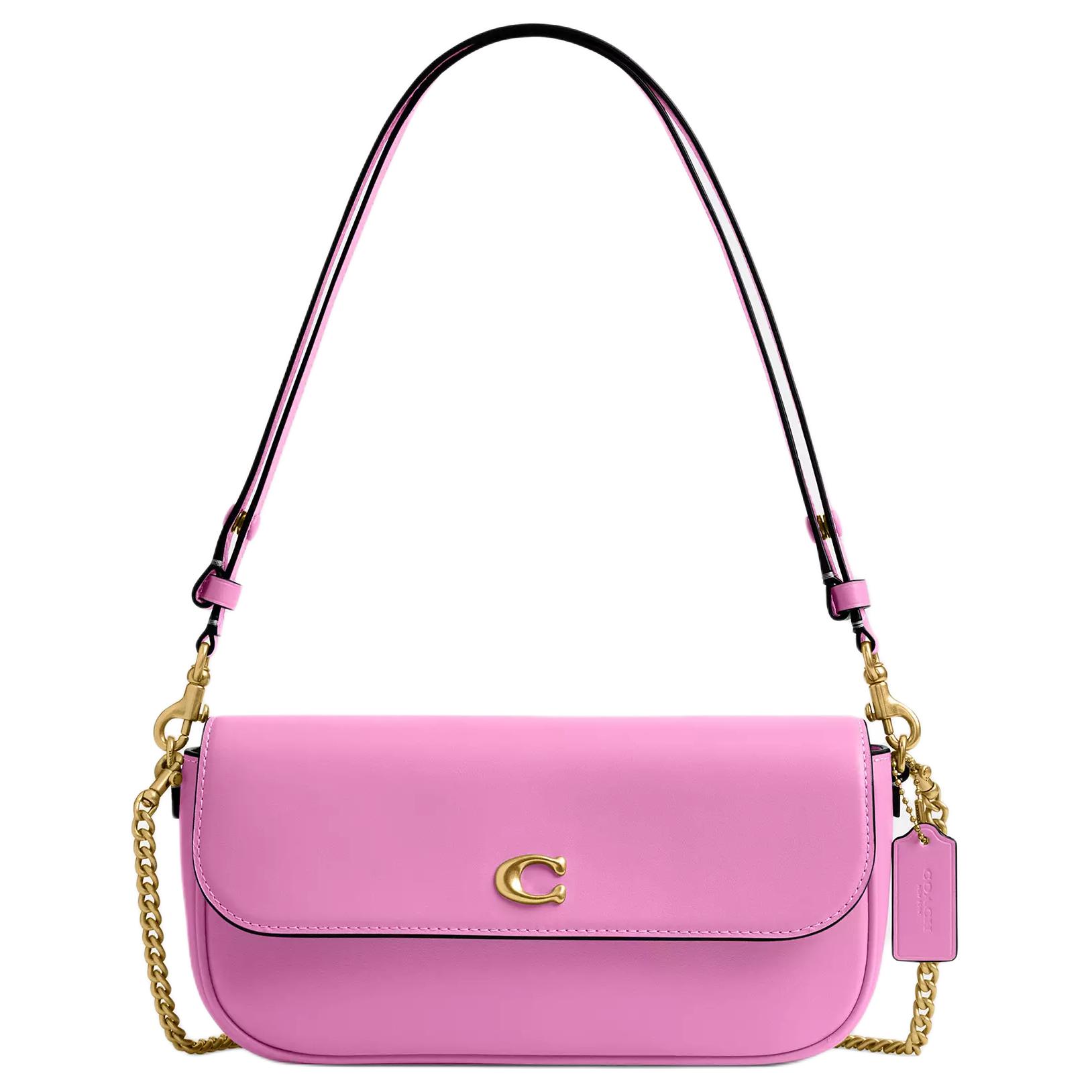 

Coach Brook 25 Removable Chain Strap Leather Crossbody Bag Medium Women bags Brass Purple-Red CAN90-B4DB8 Basic Set (Bag+Dust Bag)