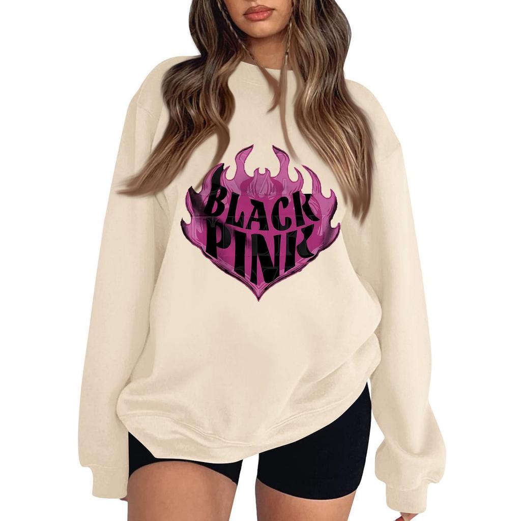 Women's Fashionable And Casual Long Sleeve Round Neck Printed Sweatshirt