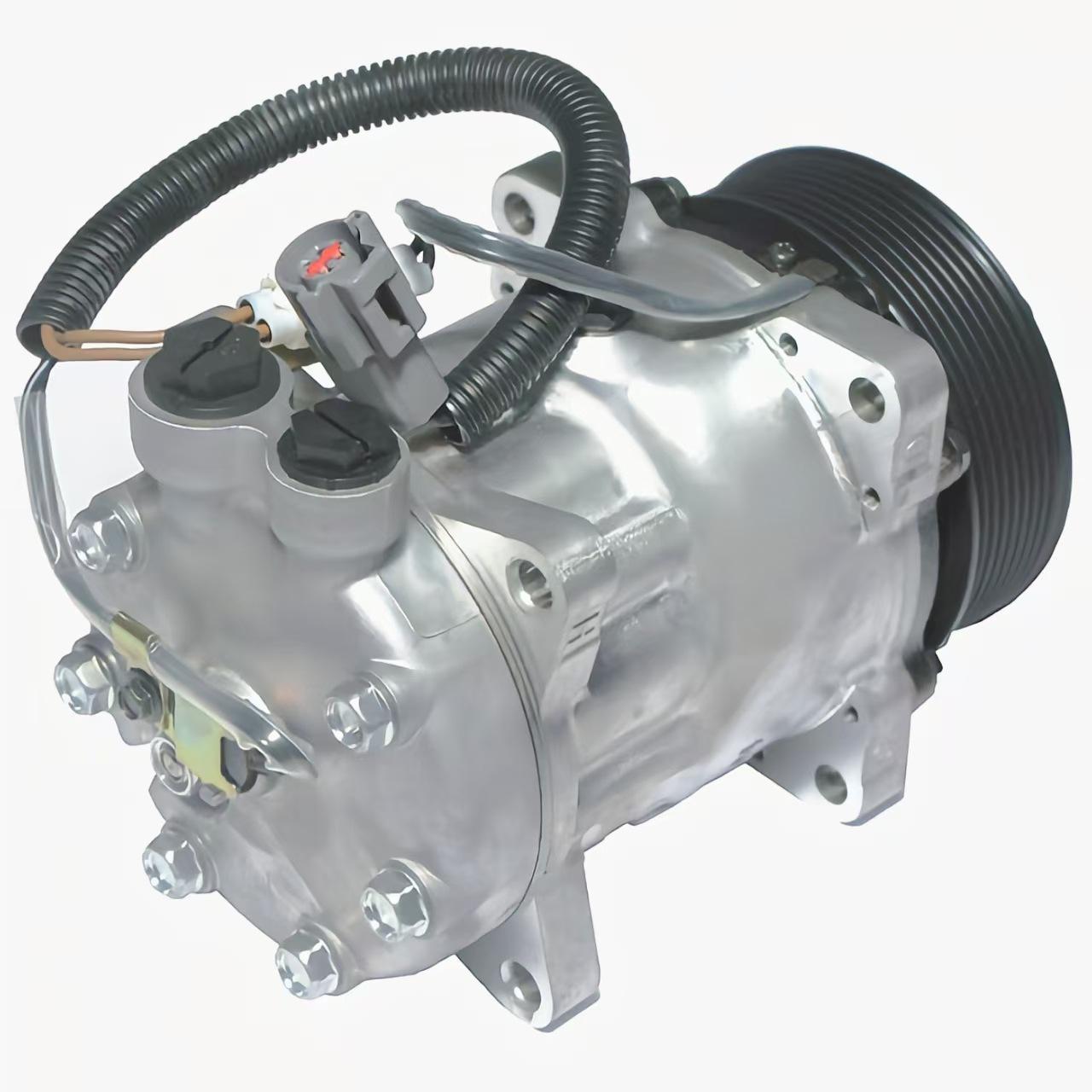 7H15 AC Compressor for SANDEN Models 4718, 4305, 4427, and SD709. Contact Customer Service