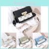 Sac Carré Femme Élégant Tendance Design Coréen Sac d'Épaule Bandoulière Frais Automne Options de Couleurs Blanc Vert Bleu Noir Rose Rouge et Noir