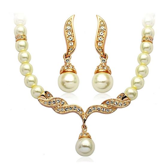 Jewelry Set Lightweight Unique Shape Alloy Unique Necklace Earrings Set for Party
