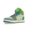 Air Jordan 1 High Zoom Comfort 2 University Blue Volt Damskie Sneakersy Białe Oliwkowe DV1305-433