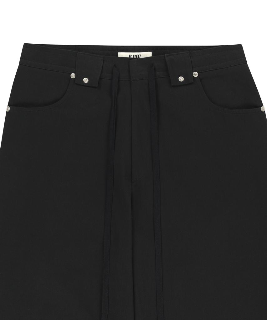 Podeowedeo Camo Color Block Wide Pants (Black)