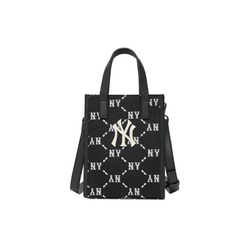 

MLB Polyester Tote Bag, Shopping Bag, Cell Phone Pouch, Trunk Bag, Handbag, Shoulder Bag, Crossbody Bag Small Unisex Casual 3ACRH102N-50BKS чорний білий колір