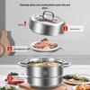 304 Stainless Steel Double-Layer Steamer Pot