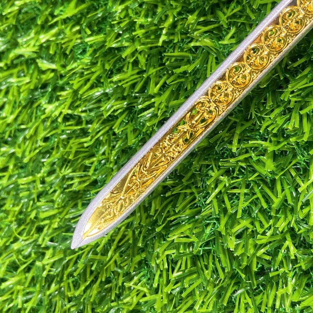 8.6inch Anime Elden Katana Sword of Night and Flame Ninja Knife Steel Metal Sword Real Size Japanese Katana Samurai Sabre Toy