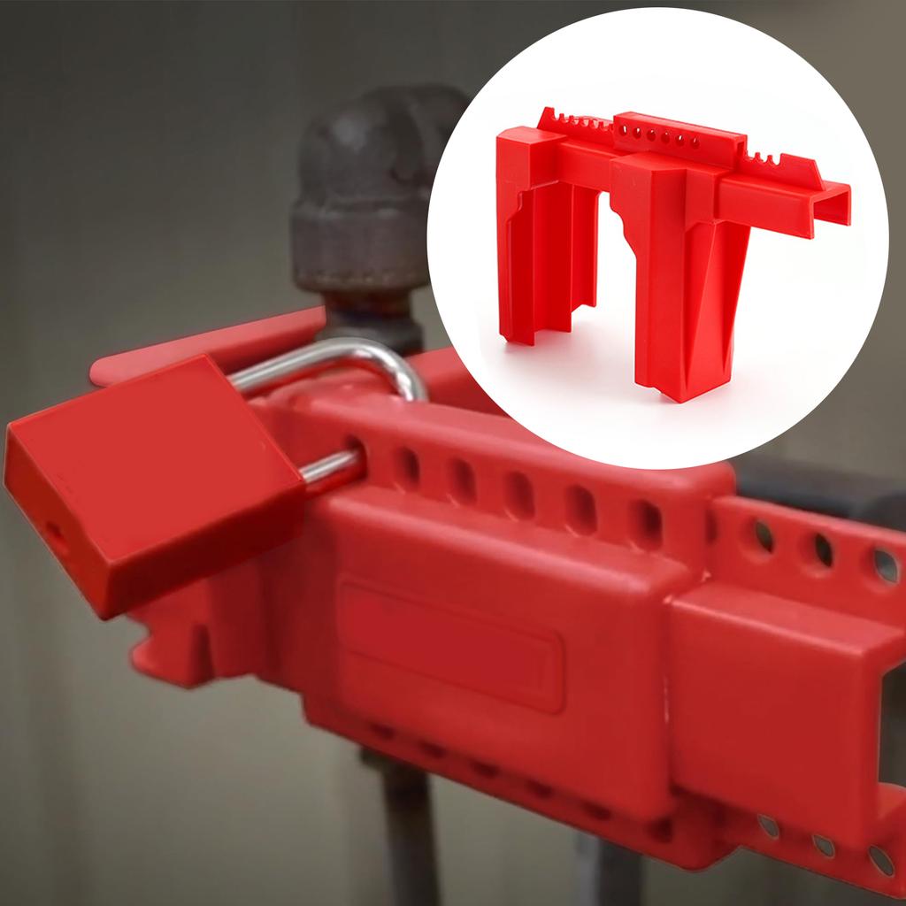 Multipurpose Adjustable Designs Sturdy Plastic Pipe Valves Lockout Systems High Temperatures Resistant 2Pieces