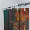 Abstract Bathroom Decor Shower Curtain With Cityscape Art For Bathrooms Home Decor Multicolor