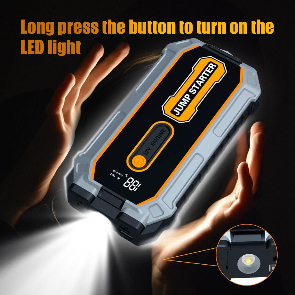 New 1200A Car Jump Starter 16800mAh Power Bank Petrol Diesel Car Battery Charger Starting for Auto Battery Booster To Start Car