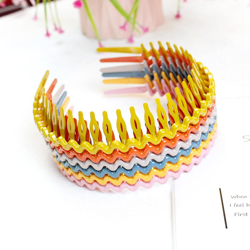 1Pc Headband Convenient Wave Big Comb Simple Hairband Fashion Headdress Hair Hoop Plastic