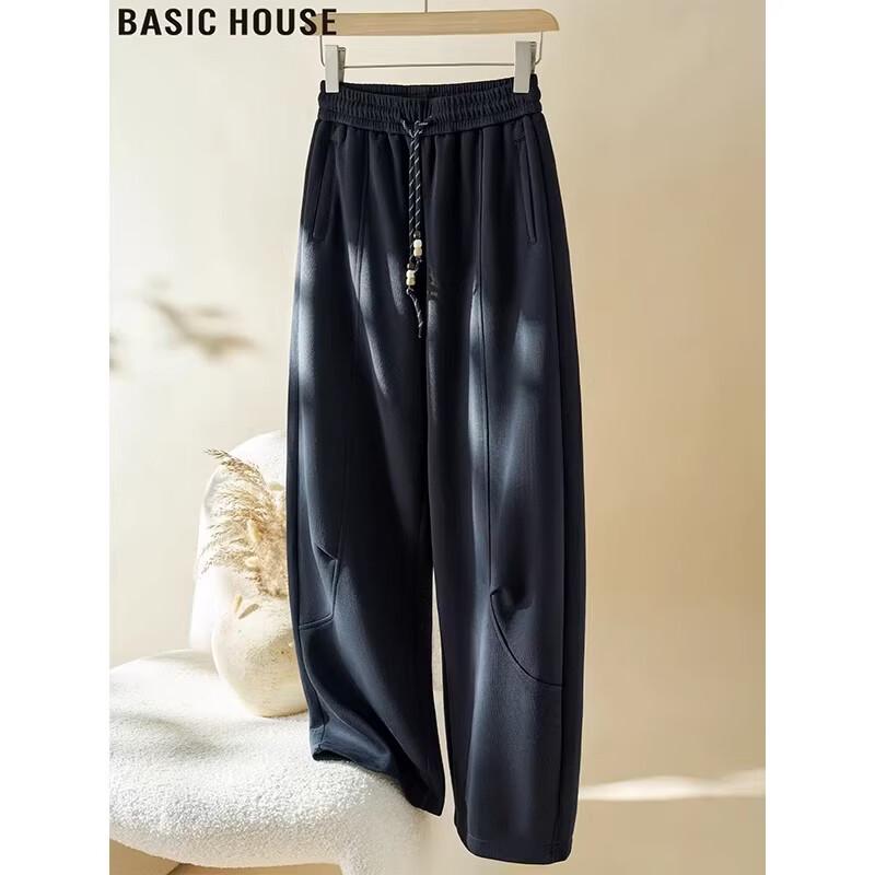 Basic House Women s High-Waisted Straight-Leg Sweatpants 2XL
