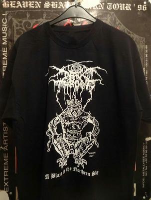 Darkthrone Band Black T-Shirt Cotton Unisex For Men Women Unisex T-Shirt