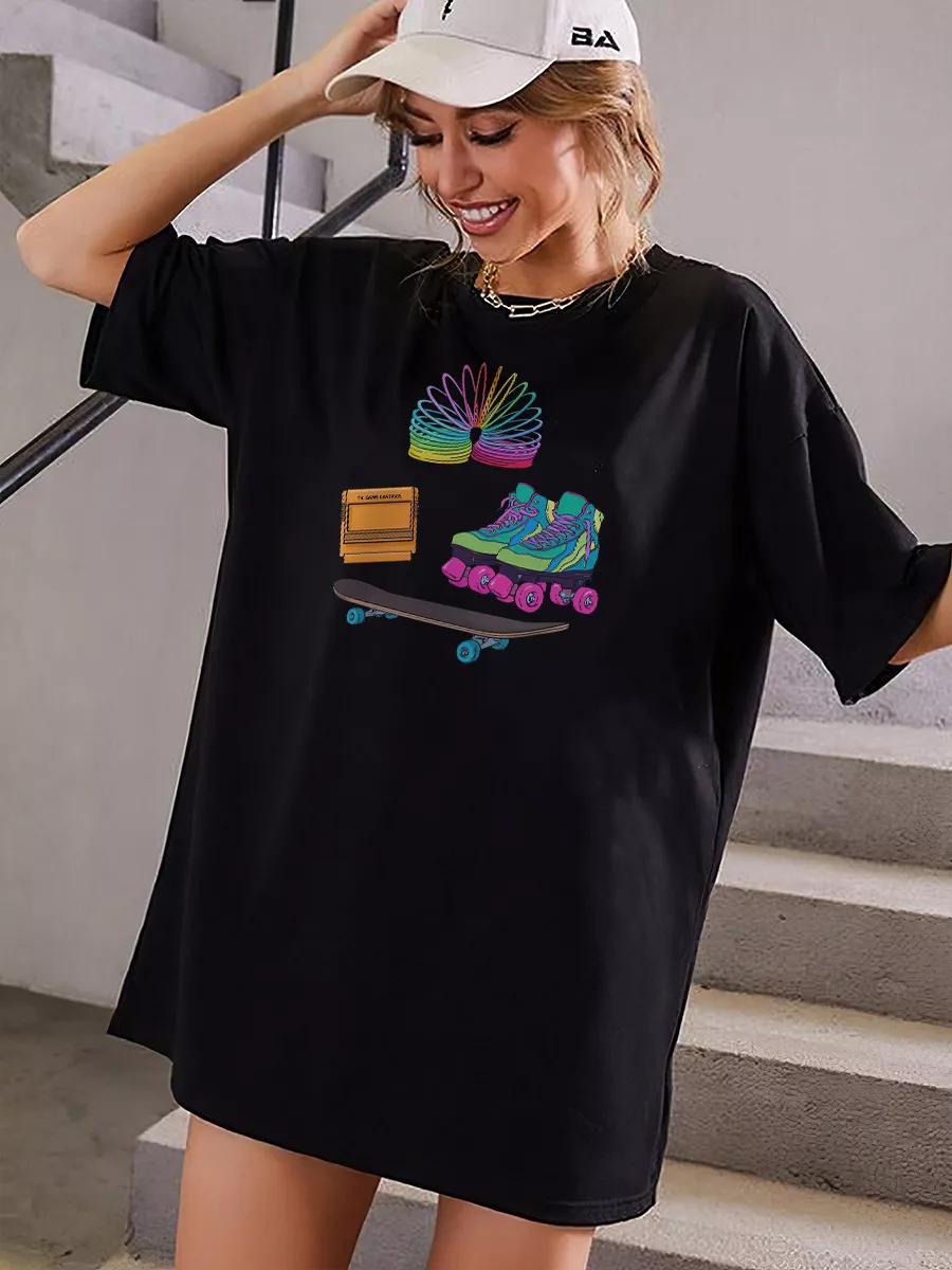 

T-shirt with funny print inscription M