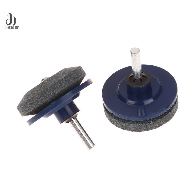 1 PZ Affilatura Semplificata Affilatrice Elettrica per Tosaerba con Testa di Molatura Resistente all'Usura e Levigatrice con Pietra
