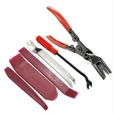 6x Fastener Removal Tool Car Door Panel Cover Dashboard Snap Trim Pry Kit Pliers