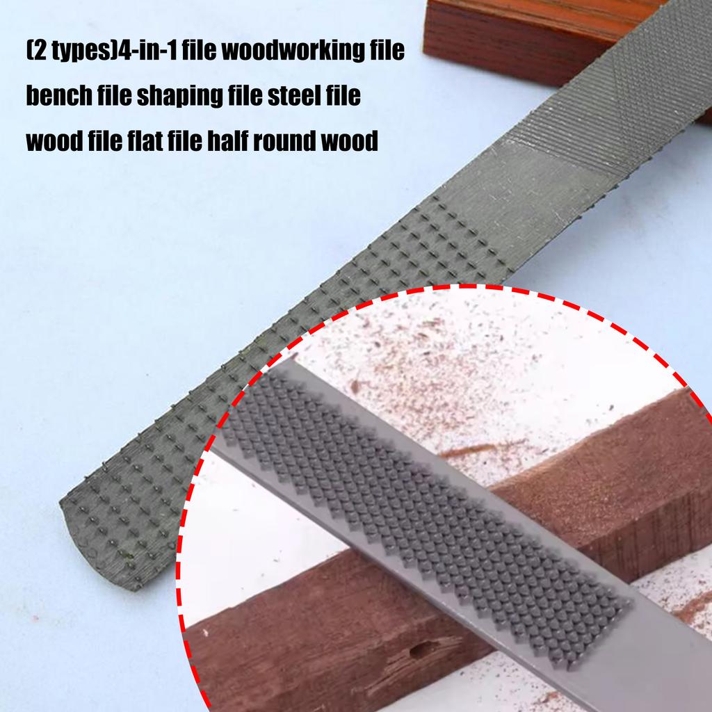 Heavy Duty Double Purpose File For Carpentry And Metalwork Anti Slip Grip Carbon Steel Blade Efficient Material Removal