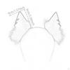Animal Ear Band Doll Costume Decoration Handmade Hair Hoop Plush Toy for Party Role