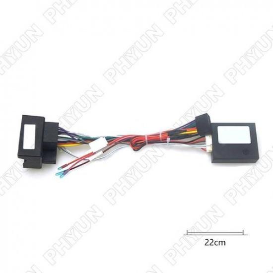 16-Pin Power Wiring Harness w/ Canbus For BMW E46 E53 E39 Android Stereo Adapter