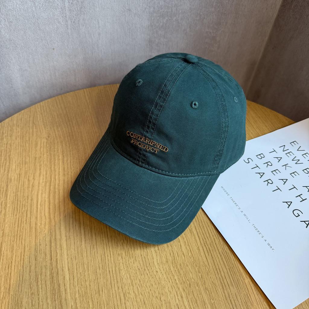 American Retro Letter Baseball Cap With Sunshade For Casual Outings