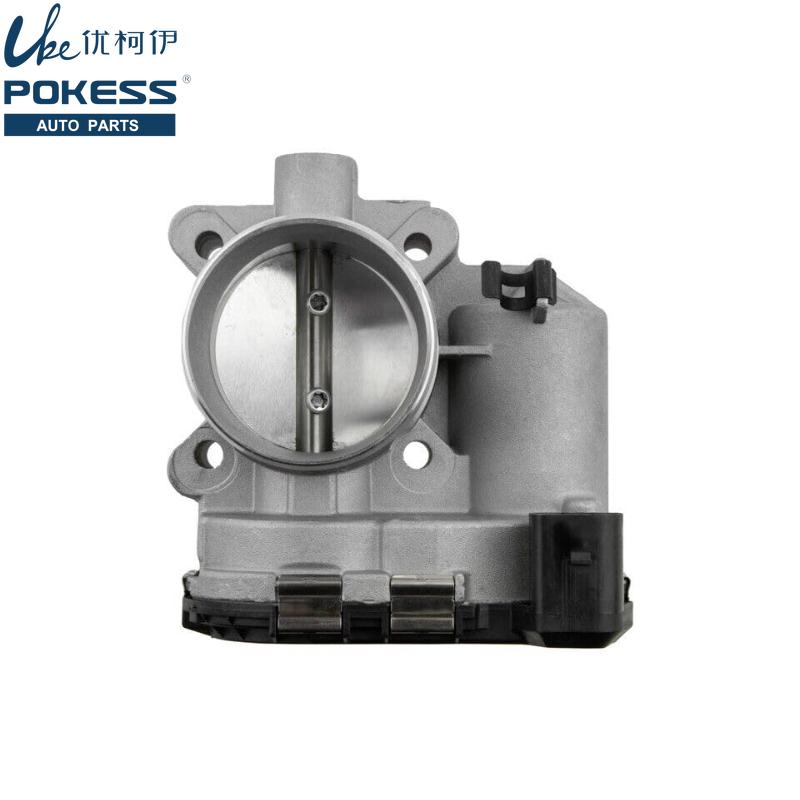 Car Throttle Body with Position Sensor for Ford Focus 12-15 Kuga 13 Fiesta 1.6L 2011-2019 7S7G9F991CA 7S7Z9E926A