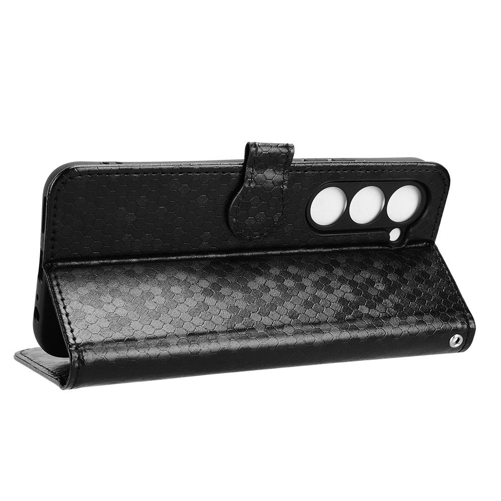 For TECNO Spark 40 Pro 4G Wallet Case Dot Pattern Imprint PU Leather Phone Cover with Wrist Strap