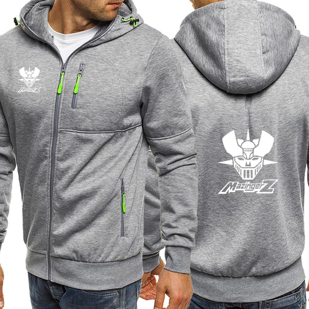 Unisex Spring Autumn 2026 Mazinger Z Anime New Men's Three-color Zipper Hoodie Sweatshirts Long Sleeve Jacket Slim Fit Clothing