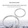 304 Stainless Steel Flat Keyring