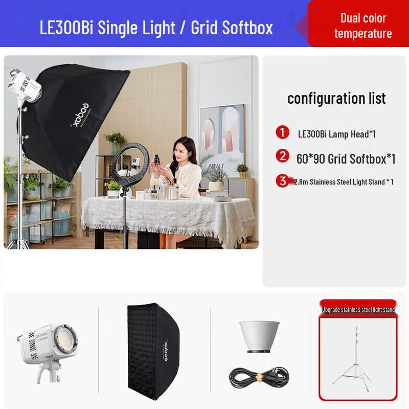 Godox LE300Bi Bi-Color LED Video Light