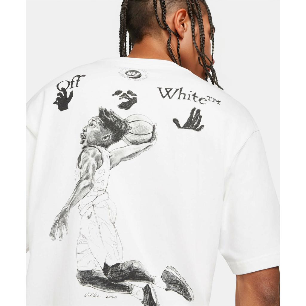 Air Jordan X Off-White Tee White Men Tops DB4300-100