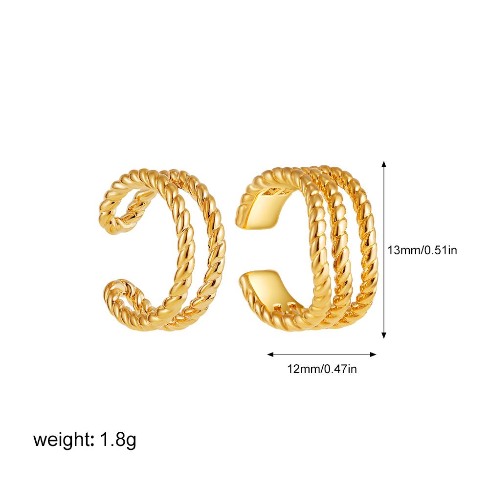 

Creative Mini Cartilage Ear Cuff Gold Plated Bamboo Beads Twist Knot Tiny Round Circle Huggie Hoop Earrings for Women New Trend