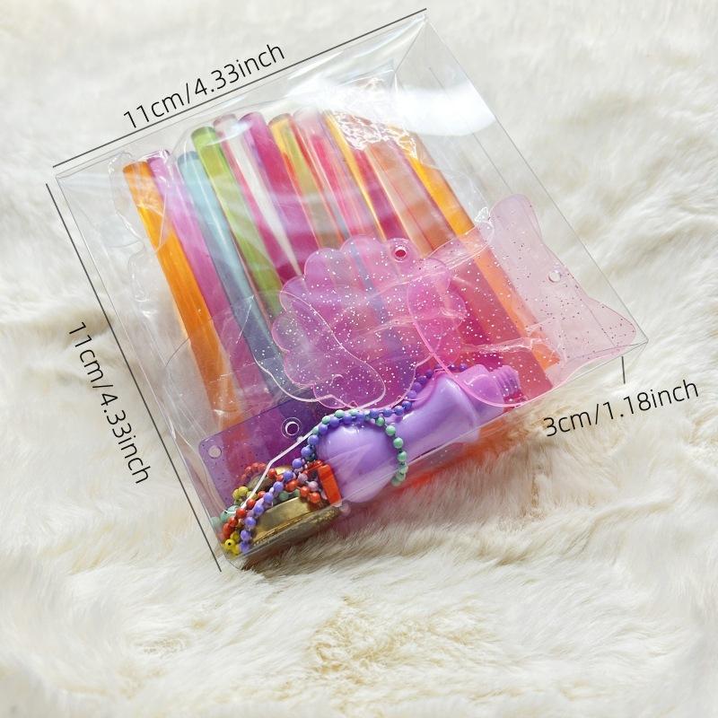 

Colorful Transparent Glue Stick Gumka Set Transparent Lacquer Seal Children s Diy Handmade Toys