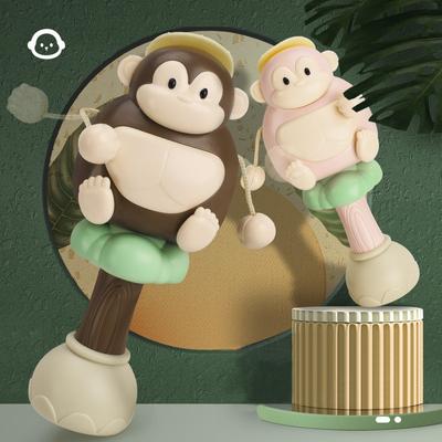 New Gorilla Rattle Toy Baby Teeth Gnawing Gum Ringing Bell 0-1 Year Old Baby Easy To Grab Handshake Drum