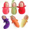 eDollable 10 Cm Small Dolls Playset Includes 6 Soft Mini Dolls and a Storage Bag, Realistic Looking Small Baby Dolls Set for Toddlers