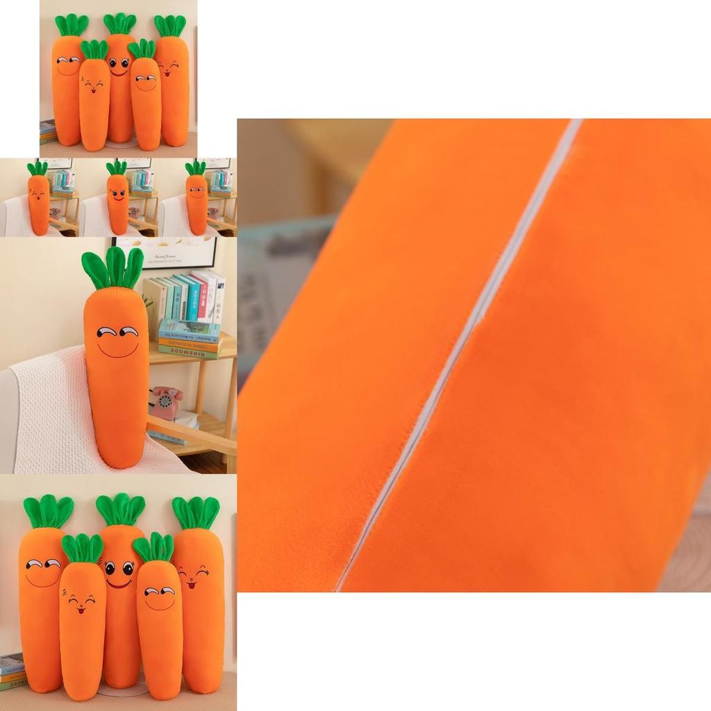 Ultraweiches Karotten-Plüsch-Körperkissen zum Umarmen, entzückendes Stofftier, bezauberndes Bettkissen