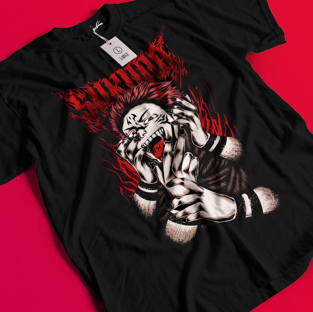 

Sukuna Shirt Gojo Satoru T-Shirt Jujutsu Kaisen Tshirt Toji Tee Itadori Mahoraga BB1190 3XL