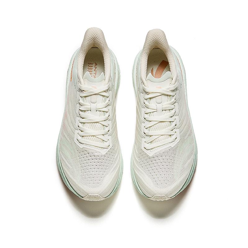 New Anta Running Collection Cushioning Rebound Low-Top Training Running Shoes Women's White Pink Green 122435583-1